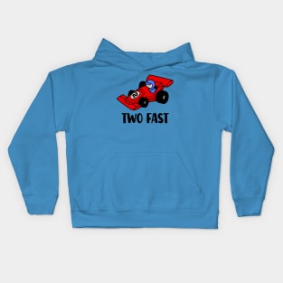 Two Fast Race Car Kids Hoodie